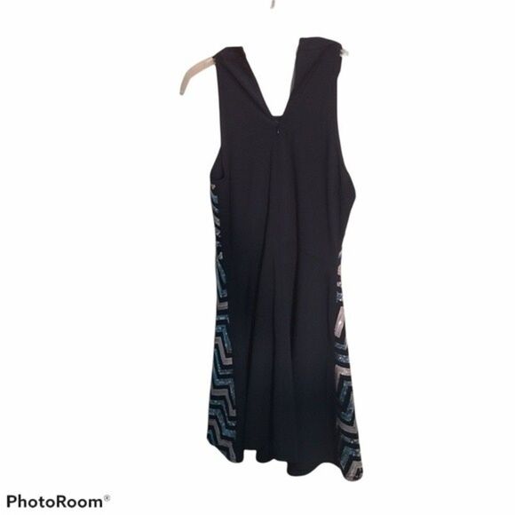 ALTAR’D STATE chevron Sequin fit and flare Dress S - Picture 5 of 8